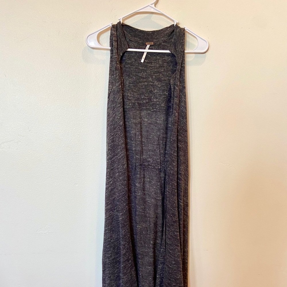 Floor length vest